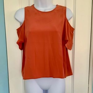 NWOT Quinn Women’s Top | Orange Open Shoulder Top